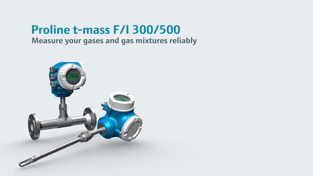 Proline t-mass F/I 300/500: Thermal Mass Flowmeter for Utility Gases